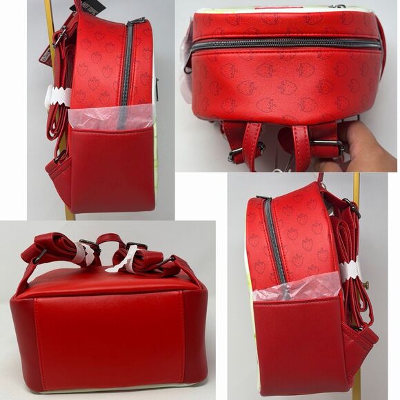 Strawberry Shortcake Loungefly Mini Backpack Wheelbarrow NWT Red main image 14